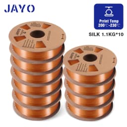 JAYO PLA Meta/PETG/SILK/PLA PLUS/ABS/TPU Filament 3D Printer 1.75mm 10Rolls for FDM 100%No bubbel 3D Printer Materials DIY Gift