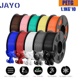 JAYO PLA Meta/PETG/SILK/PLA PLUS/ABS/TPU Filament 3D Printer 1.75mm 10Rolls for FDM 100%No bubbel 3D Printer Materials DIY Gift