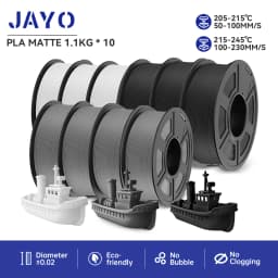 JAYO PLA Meta/PETG/SILK/PLA PLUS/ABS/TPU Filament 3D Printer 1.75mm 10Rolls for FDM 100%No bubbel 3D Printer Materials DIY Gift