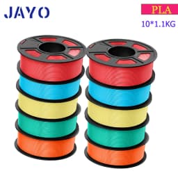 JAYO PLA Meta/PETG/SILK/PLA PLUS/ABS/TPU Filament 3D Printer 1.75mm 10Rolls for FDM 100%No bubbel 3D Printer Materials DIY Gift