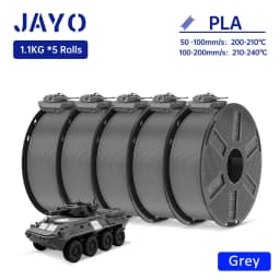 JAYO PETG/ABS/ASA/SILK/TPU/PLA Series Filament 1.75MM 5Rolls 3D Printer 100% No Bubble for FDM DIY Gift Material Fast Shipping