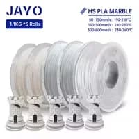 JAYO PETG/ABS/ASA/SILK/TPU/PLA Series Filament 1.75MM 5Rolls 3D Printer 100% No Bubble for FDM DIY Gift Material Fast Shipping