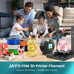 JAYO PETG/ABS/ASA/SILK/TPU/PLA Series Filament 1.75MM 5Rolls 3D Printer 100% No Bubble for FDM DIY Gift Material Fast Shipping