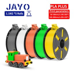 JAYO PETG/ABS/ASA/SILK/TPU/PLA Series Filament 1.75MM 5Rolls 3D Printer 100% No Bubble for FDM DIY Gift Material Fast Shipping