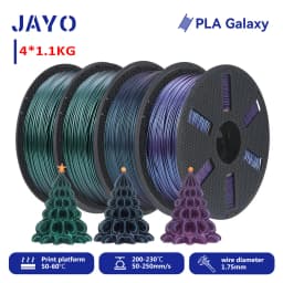 JAYO PETG/ABS/ASA/SILK/TPU/PLA Series Filament 1.75MM 5Rolls 3D Printer 100% No Bubble for FDM DIY Gift Material Fast Shipping