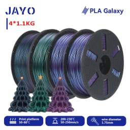JAYO PETG/ABS/ASA/SILK/TPU/PLA Series Filament 1.75MM 5Rolls 3D Printer 100% No Bubble for FDM DIY Gift Material Fast Shipping