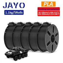 JAYO PETG/ABS/ASA/SILK/TPU/PLA Series Filament 1.75MM 5Rolls 3D Printer 100% No Bubble for FDM DIY Gift Material Fast Shipping