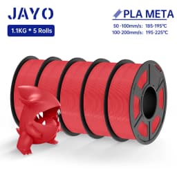 JAYO PETG/ABS/ASA/SILK/TPU/PLA Series Filament 1.75MM 5Rolls 3D Printer 100% No Bubble for FDM DIY Gift Material Fast Shipping