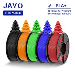 JAYO PETG/ABS/ASA/SILK/TPU/PLA Series Filament 1.75MM 5Rolls 3D Printer 100% No Bubble for FDM DIY Gift Material Fast Shipping