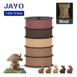 JAYO PETG/ABS/ASA/SILK/TPU/PLA Series Filament 1.75MM 5Rolls 3D Printer 100% No Bubble for FDM DIY Gift Material Fast Shipping