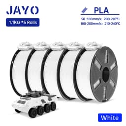 JAYO PETG/ABS/ASA/SILK/TPU/PLA Series Filament 1.75MM 5Rolls 3D Printer 100% No Bubble for FDM DIY Gift Material Fast Shipping