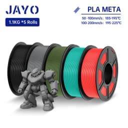 JAYO PETG/ABS/ASA/SILK/TPU/PLA Series Filament 1.75MM 5Rolls 3D Printer 100% No Bubble for FDM DIY Gift Material Fast Shipping