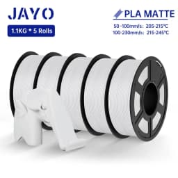 JAYO PETG/ABS/ASA/SILK/TPU/PLA Series Filament 1.75MM 5Rolls 3D Printer 100% No Bubble for FDM DIY Gift Material Fast Shipping
