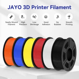 JAYO PETG/ABS/ASA/SILK/TPU/PLA Series Filament 1.75MM 5Rolls 3D Printer 100% No Bubble for FDM DIY Gift Material Fast Shipping
