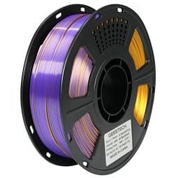 Geeetech Tri Color Silk PLA Filament, 3D Filament 1,75 mm 1KG Spool Wire (+/-0.03mm) Vacuum Packaging, Special Color