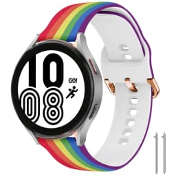 Silicone Floral Strap for samsung galaxy Watch 6 40mm 44mm Replacement 20mm Wristband Bracelet Galaxy Watch 6 Classic 47mm 43mm