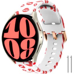 Silicone Floral Strap for samsung galaxy Watch 6 40mm 44mm Replacement 20mm Wristband Bracelet Galaxy Watch 6 Classic 47mm 43mm
