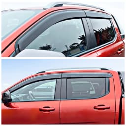 Window Visor Sun Rain Guard Wind Deflector For Next Gen Ford Ranger 2022 2023 2024 Wind Deflector Smok Car Accessories