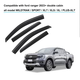 Window Visor Sun Rain Guard Wind Deflector For Next Gen Ford Ranger 2022 2023 2024 Wind Deflector Smok Car Accessories