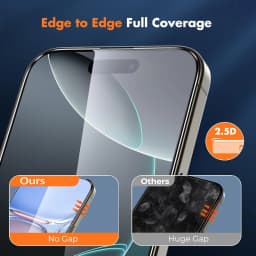 1-3Pcs Tempered Glass For iPhone 16 15 17 Pro Max 14 Plus 12 13 Mini Screen Protector on iPhone XS 11 Pro Protective Cover Glass