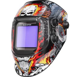 ARCCAPTAIN Welding Helmet Auto Darkening Welding Mask 4 Sensors 1/25000s For TIG MIG ARC Welder Machine Large View True Color