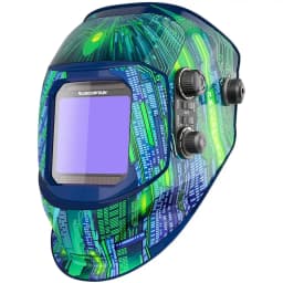 ARCCAPTAIN Welding Helmet Auto Darkening Welding Mask 4 Sensors 1/25000s For TIG MIG ARC Welder Machine Large View True Color