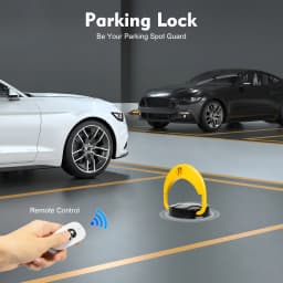 IP67 Waterproof Remote Control Parking Lock Alloy Steel 4410LBS Load Anti-occupation Protector with Alarm Reflective Strip