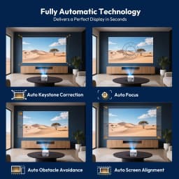 XGODY Projector A6/N6 Pro 700ANSI Netflix Officially 4K Smart Android TV Whale OS 32GB ROM Home Theater