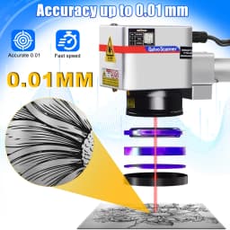 [UK stock] CRS 15W Portable High Precision UV Laser Marking Machine &Water Chiller Engraving Machine for PVC Wood Metal 4000mm/s