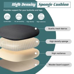 Durrafy Ergonomic Office Chair with Adjustable Headrest, Lumbar Support, Mesh Backrest, Computer Desk Chair for Home/Office