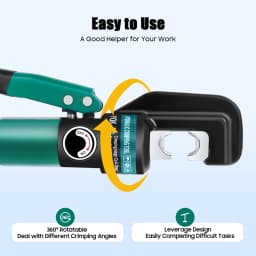 8 Pairs Dies Hydraulic Crimping Plier 4-70mm² Hand Fit Portable Hydraulic Crimper Crimper or Aluminum Pipes, Plastic Tubes