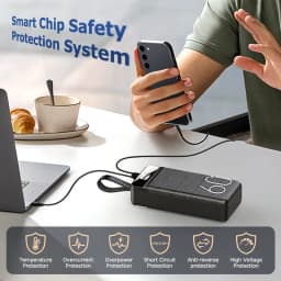 hganus 60000mAh Power Bank QC PD3.0 22.5W Fast Charging Powerbank Portable Charger External Battery For iPad iPhone Xiaomi