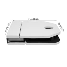 White/Black Three-fold Beauty Bed, Foldable Professional Massage Bed Rectangular, for Professional Massage Therapists, Masseurs