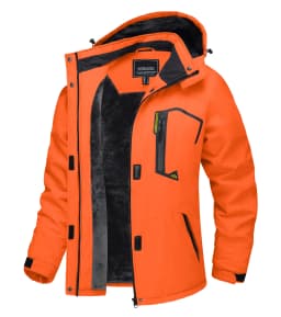 2025 Women's Waterproof Windbreaker Ski Jacket Fleece Lining Warm Winter Snow Coat Multiple pockets Hooded Hiking Outdoor