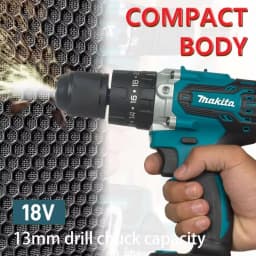 Makita DDF487 brushless drill, suitable for five rope impact drill of decorative equipment, using 18V Makita battery.