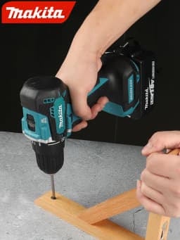 Makita DDF487 brushless drill, suitable for five rope impact drill of decorative equipment, using 18V Makita battery.