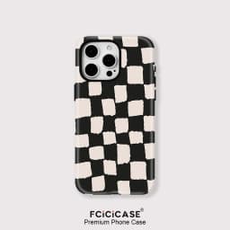 Magnetic Case For iphone 16 15 14 13 12 11 Pro Max Plus For Magsafe Wireless Charging Cases Fashion Grid Pattern Cover