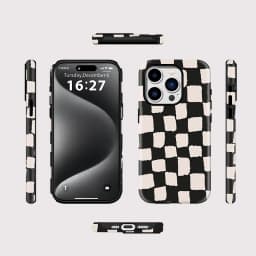 Magnetic Case For iphone 16 15 14 13 12 11 Pro Max Plus For Magsafe Wireless Charging Cases Fashion Grid Pattern Cover