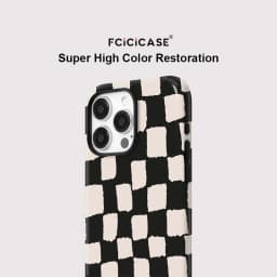 Magnetic Case For iphone 16 15 14 13 12 11 Pro Max Plus For Magsafe Wireless Charging Cases Fashion Grid Pattern Cover