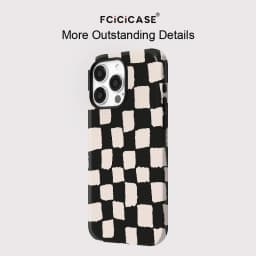 Magnetic Case For iphone 16 15 14 13 12 11 Pro Max Plus For Magsafe Wireless Charging Cases Fashion Grid Pattern Cover
