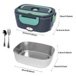 Portable Electric Lunch Box 1.5L Food Warmer Fast Heating Food Heater Container For Outdoor Travel Bento Home Car Heating Box