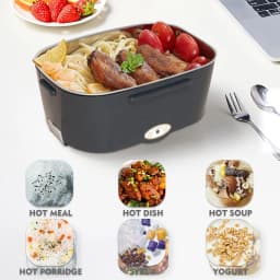 Portable Electric Lunch Box 1.5L Food Warmer Fast Heating Food Heater Container For Outdoor Travel Bento Home Car Heating Box
