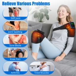 3in1 Wireless APP Control Heating Vibration Knee Pad Hot Compress Elbow Shoulder Knee Massage Physiotherapy Device