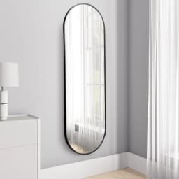 Voltsify Modern Oval Metal Full Length Wall Mirror for Living Room ,40cm W x 150cm H
