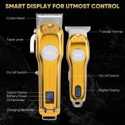 Sejoy Professional Combo Kits Hair Clipper Electric Hair Trimmer Set For Men Rechargeable Cordless Haircut Machine for Barber