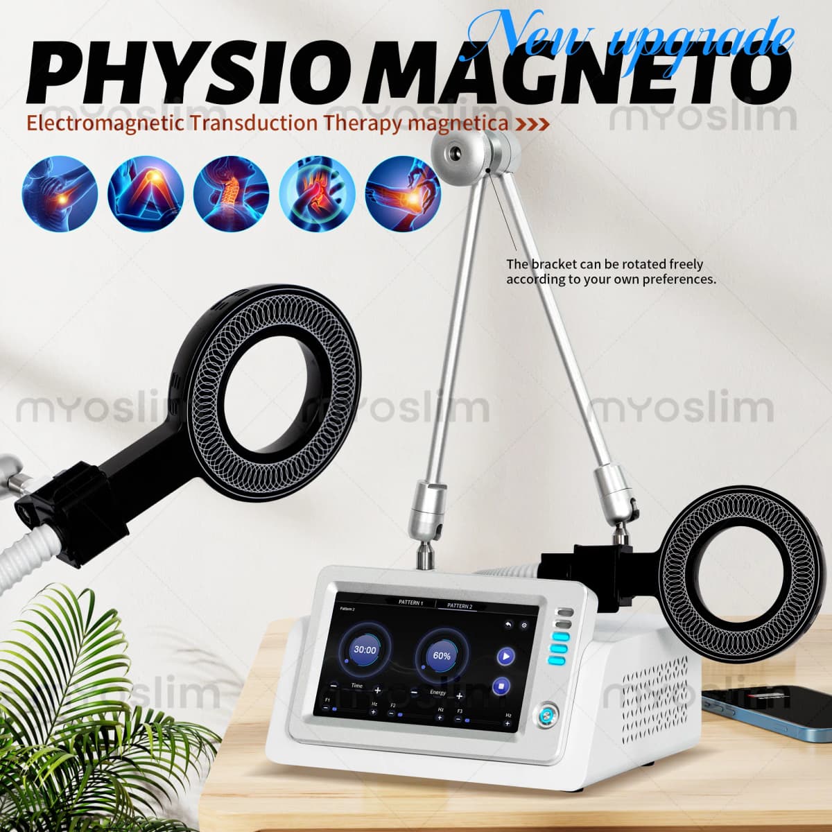 Portable Emtt Physio Magneto Therapy Magnetoterapia Pain Relief PEMF Sports Injury Therapy Magnetotherapy Physiotherapy Machine
