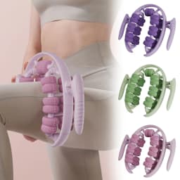 26 Wheel Annular Slimming Roller Tool 360-degree Rotation Leg Clamp Massager UK