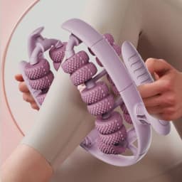 26 Wheel Annular Slimming Roller Tool 360-degree Rotation Leg Clamp Massager UK