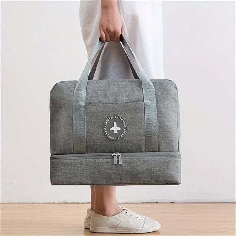 Separation Duffle Bag Waterproof Clothing Storage Sports Gym Bag Weekend Travel Sport Holdall Luggage Gym Travel Tote Travel Bag