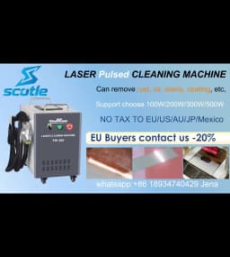 500W Pulse Laser Cleaning Machine JPT Pulse Cleaner 100W 200W 300W 500W Wood Cleaning For Rust Oil Paint Metal Wood Mode